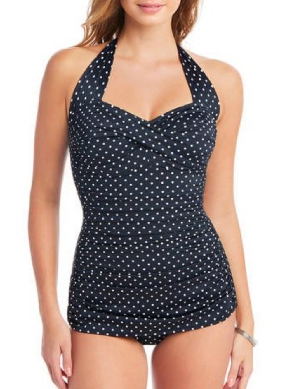 Polka Dot Halter Swimsuit